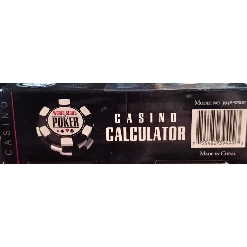 World Series of Poker Casino Calculator Electronic 5-in-1 Casino Game